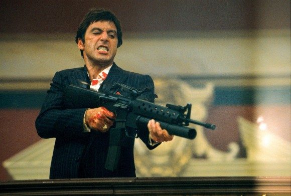 Al Pacino in the 1983 remake of 'Scarface'