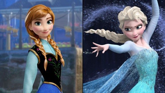 That's Anna on the left and older sister Elsa on the right.