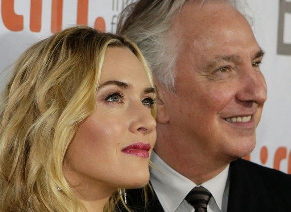 Winslet with director Rickman