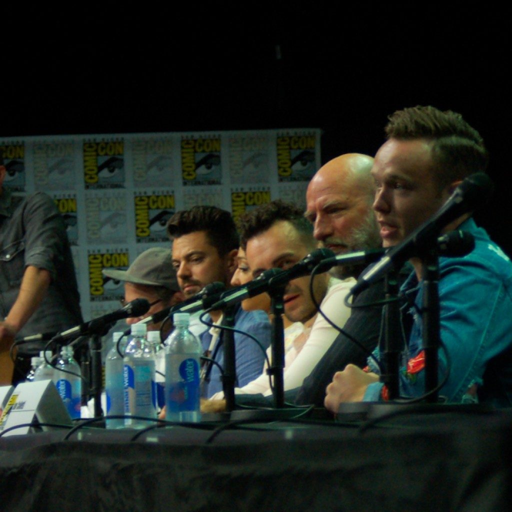 The cast of AMC's Preacher at their Hall H panel