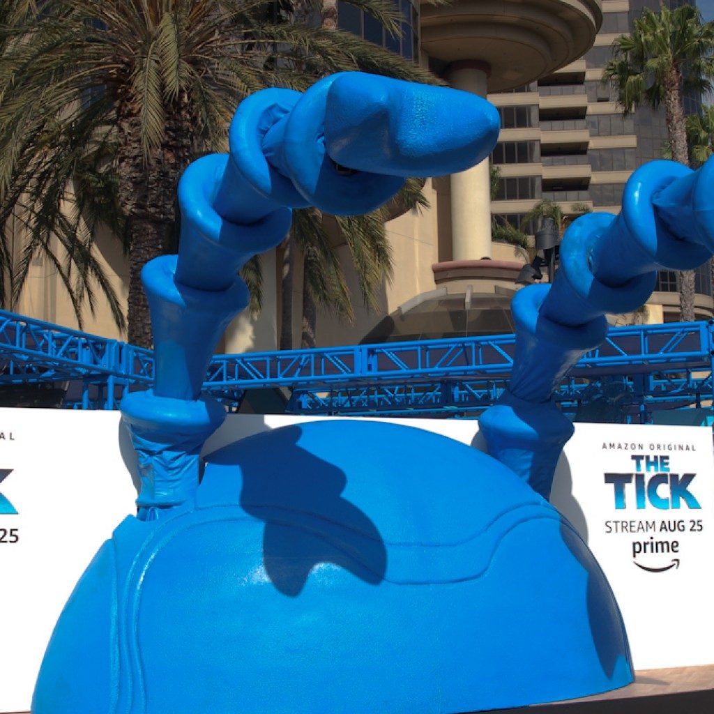 Remote controlled The Tick antlers. Activation for upcoming Hulu show.