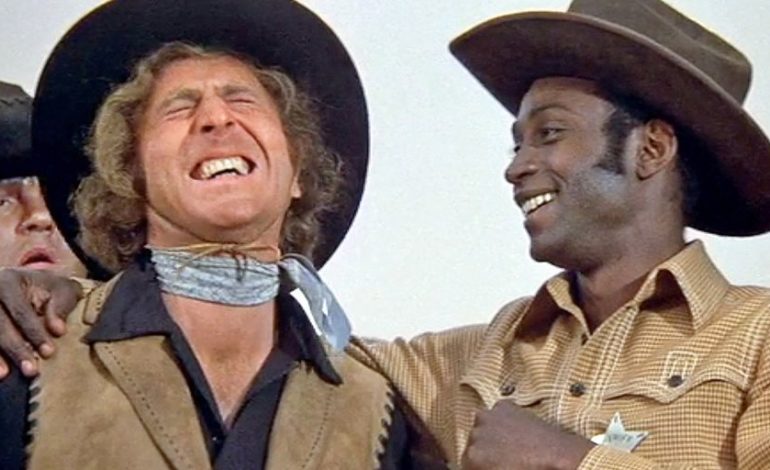 Blazing Saddles Two Men Talking Scene Excerpt from Film High Quality Photo 
