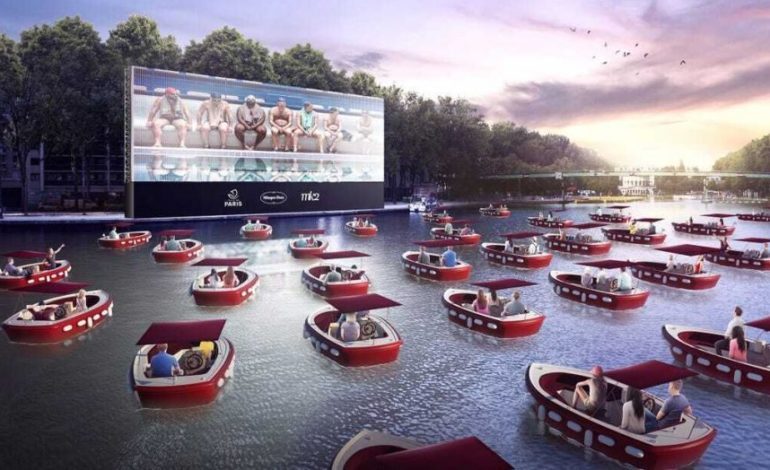 Floating Cinema with Boats to Achieve Socially Distanced Moviegoing Across US