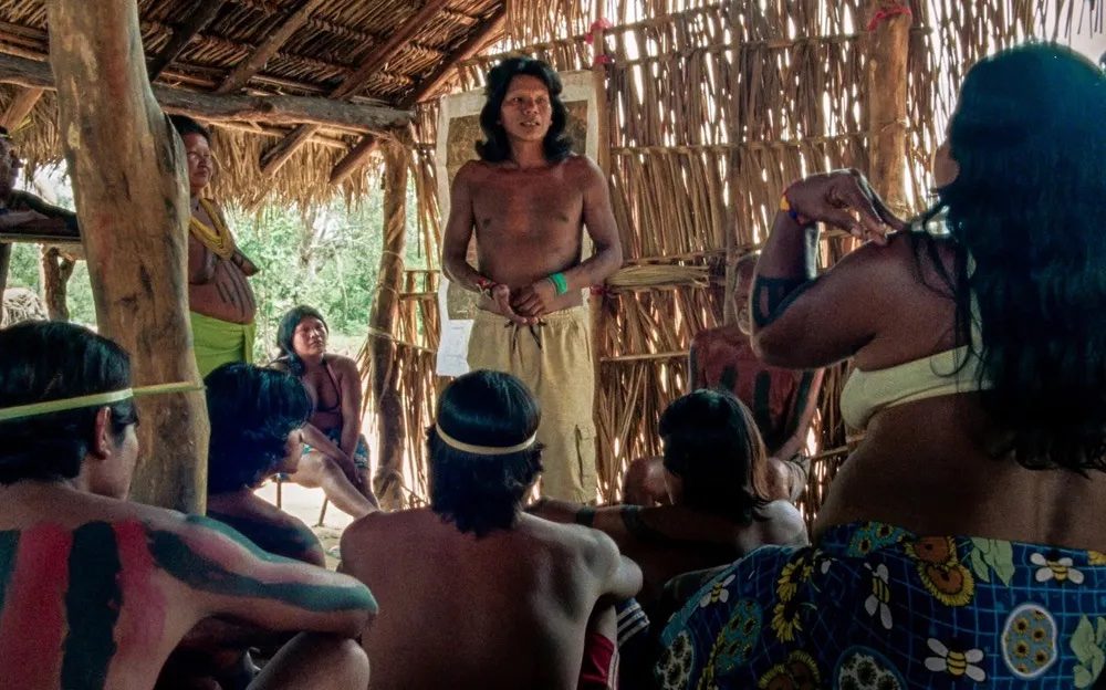 Krahô Indigenous Directors and Actors Protest Land Rights At Cannes