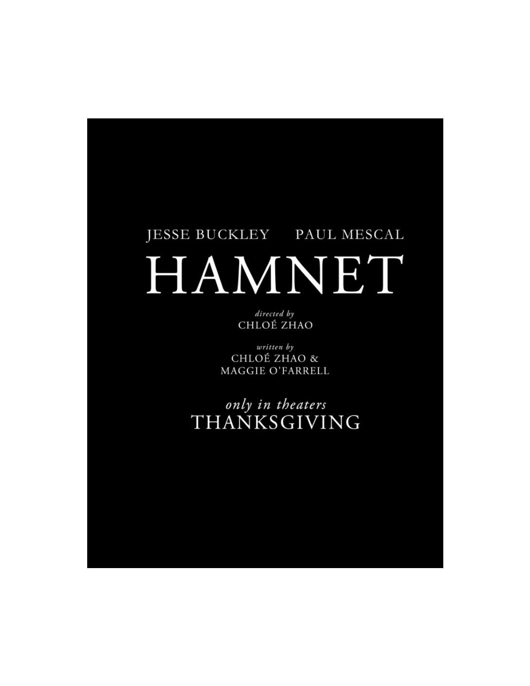 Chloé Zhao’s 'Hamnet' Has Won The People's Choice Award At 50th Toronto Film Festival