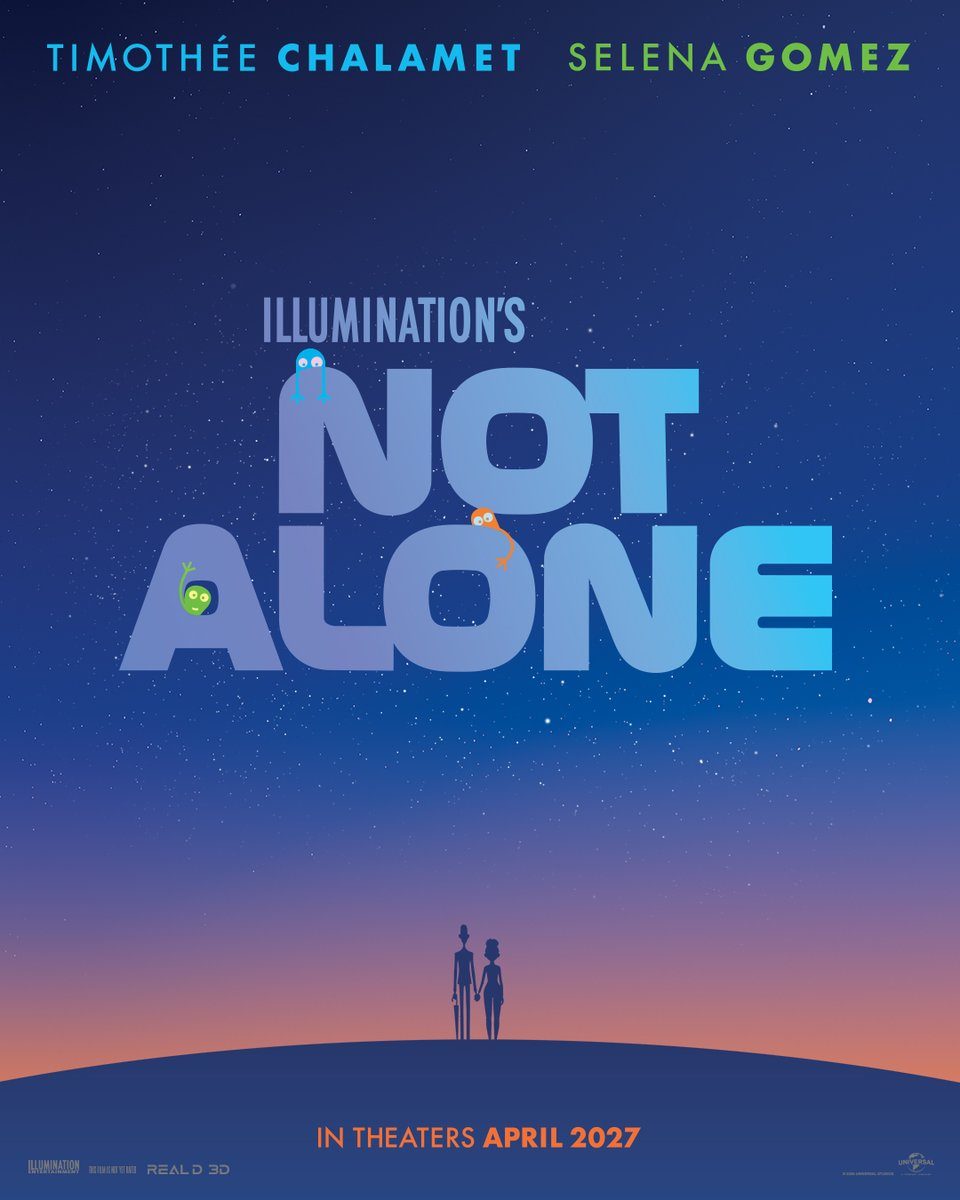 Timothée Chalamet & Selena Gomez To Star In Illumination's Next Film 'Not Alone'