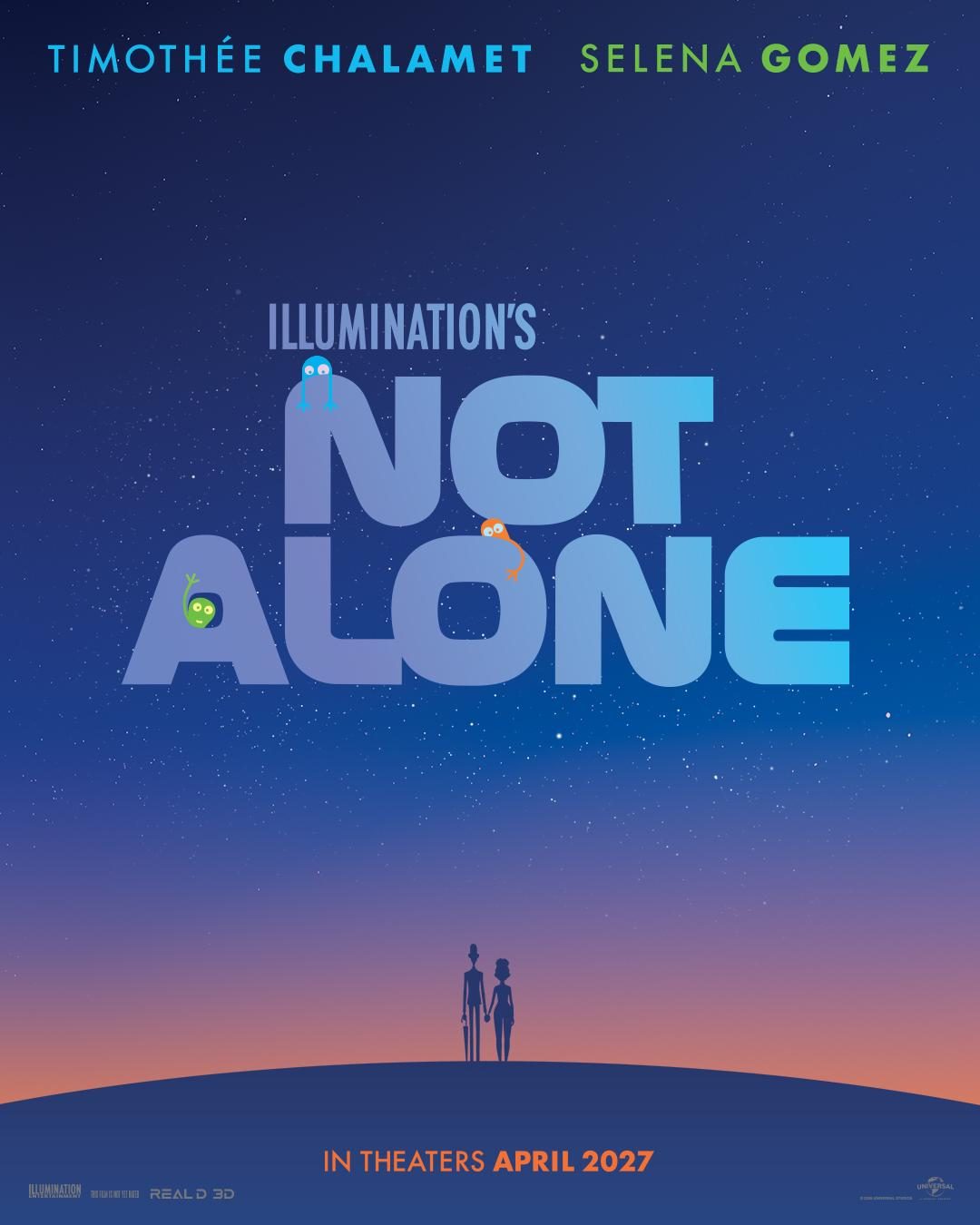 Timothée Chalamet And Selena Gomez To Star In Illumination's Next Animated Feature, 'Not Alone'